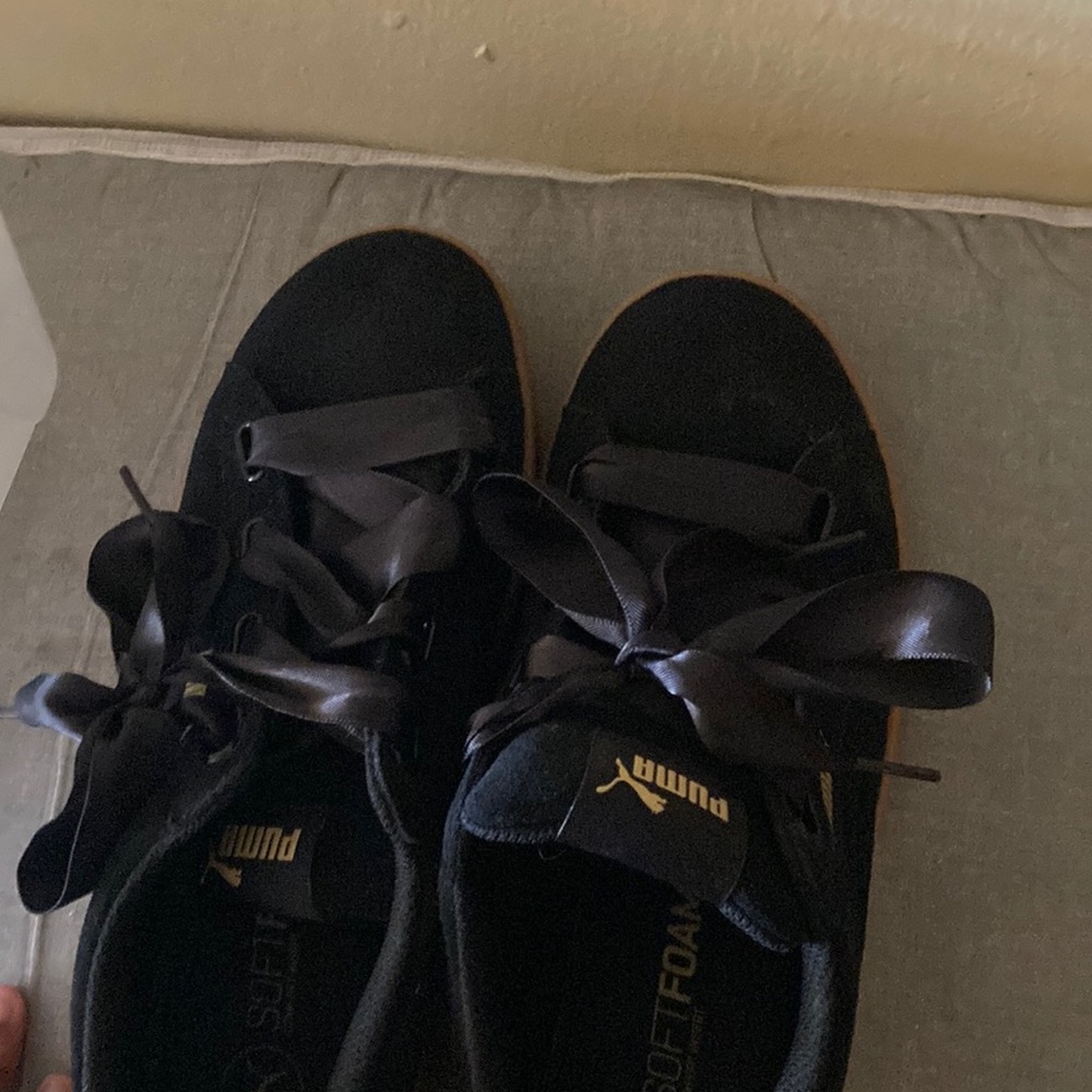 Puma X Fenty high top velvet sneakers